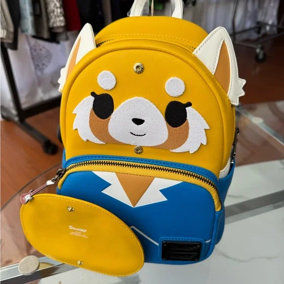 aggretsuko funko mini backpack Loungefly Sanrio Two Face Backpack, Two Face Product Features Sanrio Loungefly Mini Backpack -